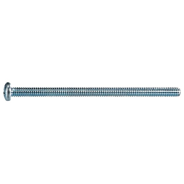 Midwest Fastener 1/4"-20 x 4-1/2 in Phillips Pan Machine Screw, Zinc Plated Steel, 50 PK 54747